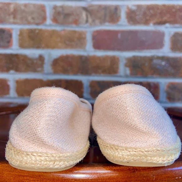 Blush Pink Glittery Slip On Flats- 10 - Picture 4 of 7